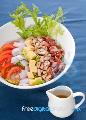 Fresh Caesar Salad Stock Photo