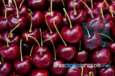 Fresh Cherries Stock Photo