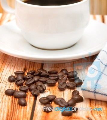 Fresh Coffee Beverage Means Barista Cafeteria And Caffeine Stock Photo