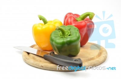 Fresh Colorful Paprika Stock Photo