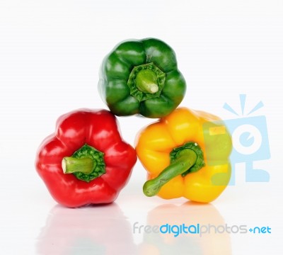 Fresh Colorful Paprika Stock Photo