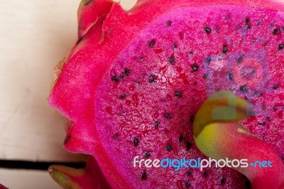 Fresh Dragon Fruit Stock Photo