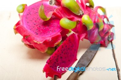 Fresh Dragon Fruit Stock Photo