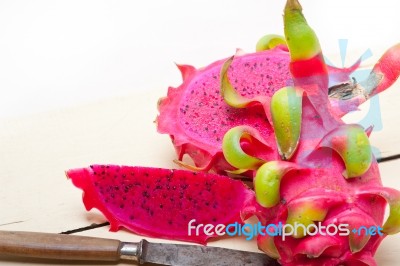 Fresh Dragon Fruit Stock Photo