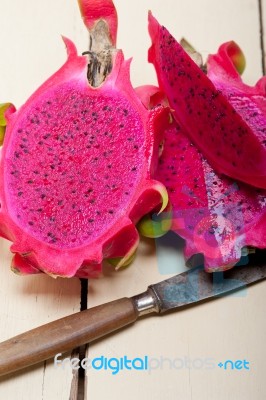 Fresh Dragon Fruit Stock Photo