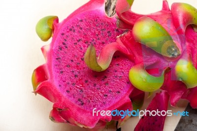 Fresh Dragon Fruit Stock Photo