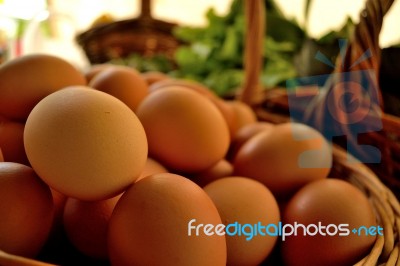 Fresh Eggs Stock Photo