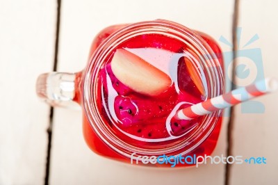 Fresh Fruit Punch Drink Stock Photo