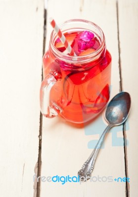 Fresh Fruit Punch Drink Stock Photo