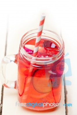 Fresh Fruit Punch Drink Stock Photo