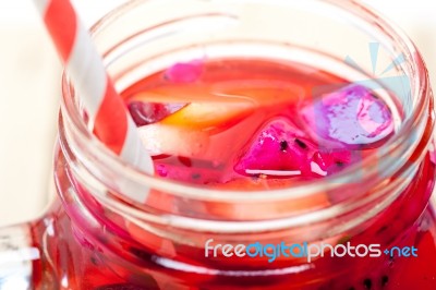 Fresh Fruit Punch Drink Stock Photo