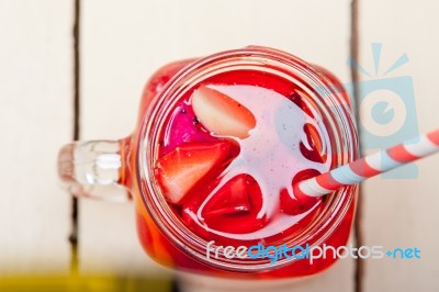 Fresh Fruit Punch Drink Stock Photo