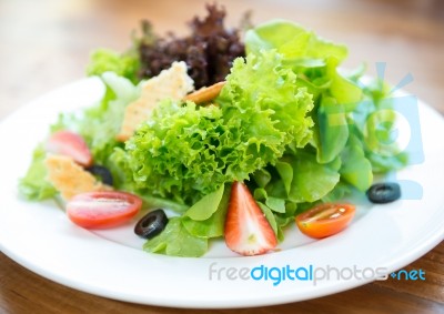 Fresh Healthy Salad Stock Photo