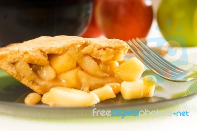 Fresh Homemade Apple Pie Stock Photo