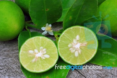 Fresh Limes Stock Photo