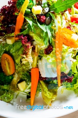 Fresh Mixed Salad Stock Photo