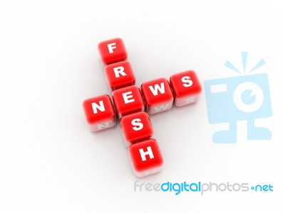 Fresh News  Stock Image