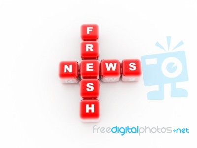 Fresh News  Stock Image