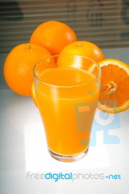 Fresh Orange Juice Stock Photo