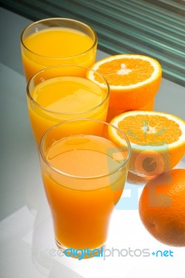 Fresh Orange Juice Stock Photo