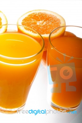 Fresh Orange Juice Stock Photo