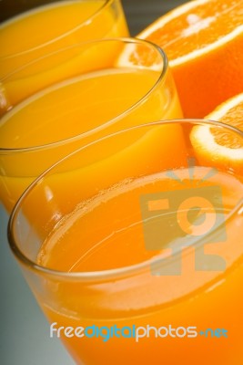 Fresh Orange Juice Stock Photo