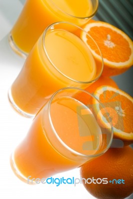 Fresh Orange Juice Stock Photo