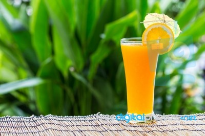 Fresh Orange Juice Stock Photo