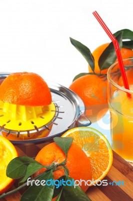 Fresh Orange Juice Stock Photo