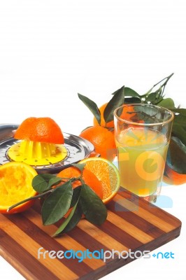 Fresh Orange Juice Stock Photo