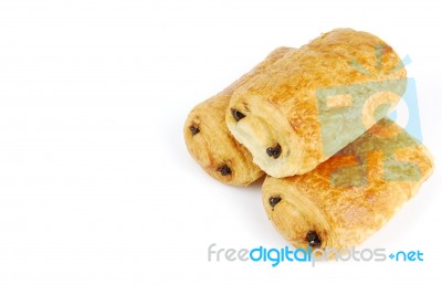 Fresh Pain Au Chocolat (croissant Filled With Chocolate) Stock Photo