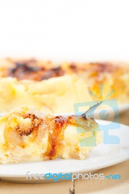 Fresh Pears Pie Stock Photo