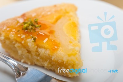 Fresh Pears Pie Dessert Cake Stock Photo