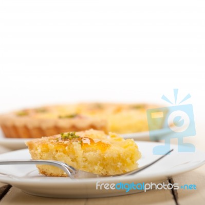 Fresh Pears Pie Dessert Cake Stock Photo