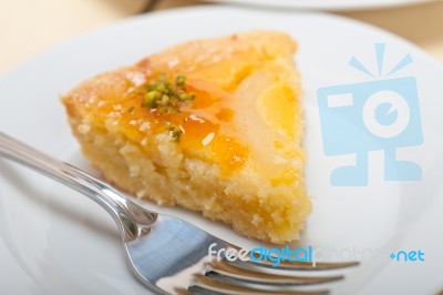 Fresh Pears Pie Dessert Cake Stock Photo