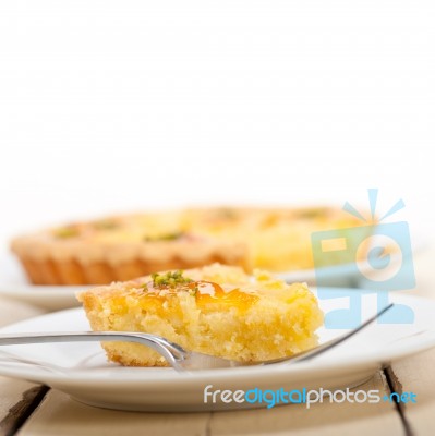 Fresh Pears Pie Dessert Cake Stock Photo