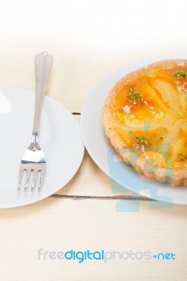 Fresh Pears Pie Dessert Cake Stock Photo