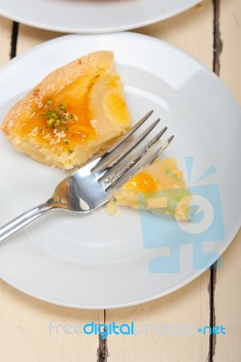 Fresh Pears Pie Dessert Cake Stock Photo