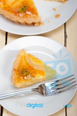 Fresh Pears Pie Dessert Cake Stock Photo