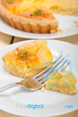 Fresh Pears Pie Dessert Cake Stock Photo