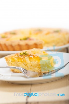 Fresh Pears Pie Dessert Cake Stock Photo