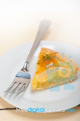 Fresh Pears Pie Dessert Cake Stock Photo