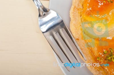 Fresh Pears Pie Dessert Cake Stock Photo