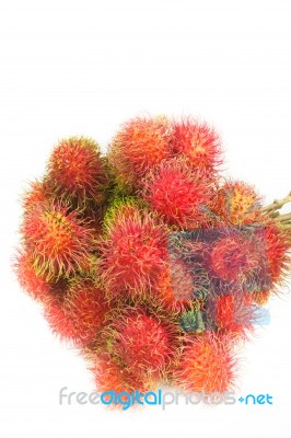 Fresh Rambutan Stock Photo