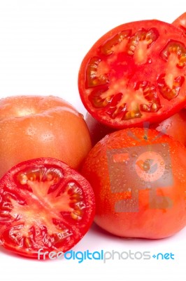 Fresh Red Tomato Stock Photo