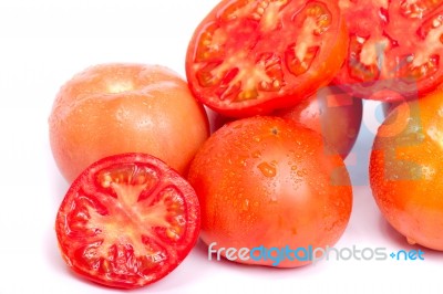 Fresh Red Tomato Stock Photo