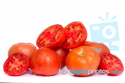 Fresh Red Tomato Stock Photo