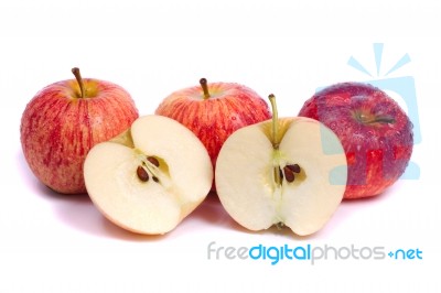 Fresh Royal Gala Apples Stock Photo