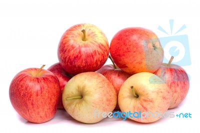 Fresh Royal Gala Apples Stock Photo