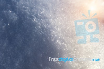 Fresh Snow Cover,winter Background Stock Photo